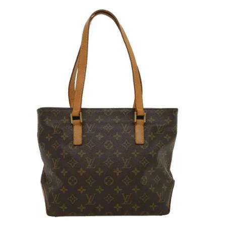 Louis Vuitton Vintage, Pre-owned Cabas Piano Monogram Tote Bag Bruin, Dames, Maat:ONE Size,leer
