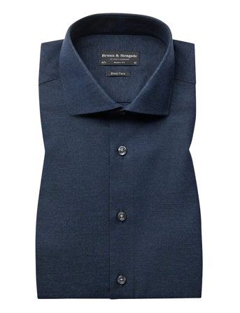 Bs Fernando Modern Fit Shirt Navy Bruun & Stengade