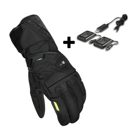 Macna Foton 2.0 RTX Uppvärmda MC-Handskar Kit Svart M