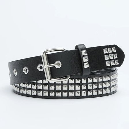 Goth Punk Style Belts For Women Vintage Rivet PU Leather Waist Jeans Belts Western Girls Fashion Belt Waistband Outgoing