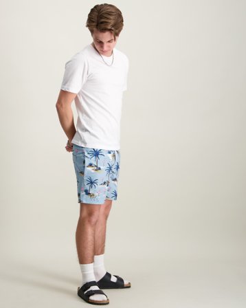 Jack & Jones JPSTMAUI VIBES NOVELTY AOP SWIM SH JNR Blå Badetøy/Badekåper Gutt - Kids Brand Store