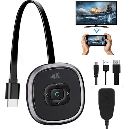 Dubbelkärnig mobiltelefonskärmsprojektor 4K högupplöst trådlös samskärm (G22 2.4G 4K) passar för hemmabruk