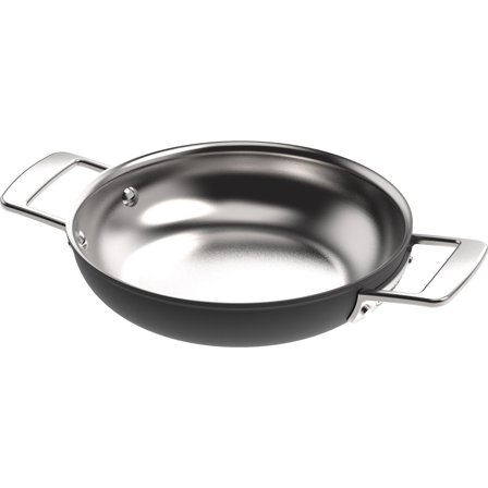 Demeyere Black 5 Multifunction stegepande 20 cm - Sort/sølv | KitchenOne