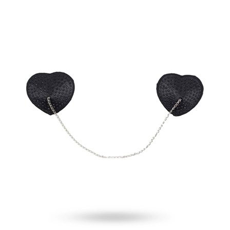 Heart Chain Nipples Tassels - Black - Vuxen.fi - Seksikkäitä asusteet