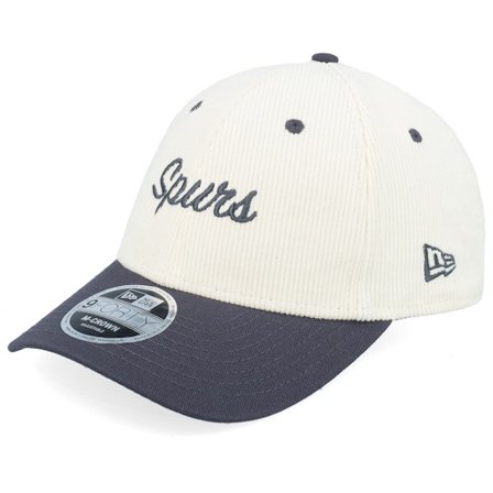 New Era - NBA White adjustable Czapka Z Daszkiem - San Antonio Spurs Corduroy 9FORTY M-Crown White/Navy Adjustable @ Hatstore