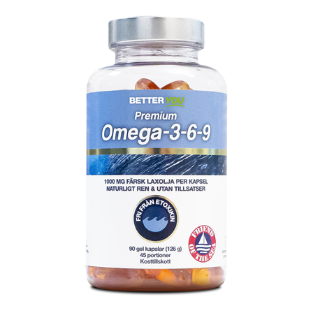 Better You Premium Omega-3-6-9, 90 kapsler