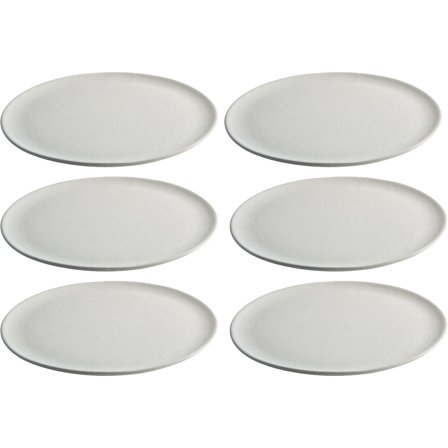 Aida RAW Middagstallerken 28 cm, Arctic White 6 stk