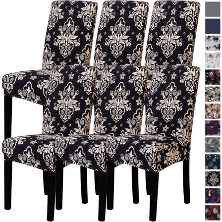 TG Betræk, Spisebordsstol Foldbar Betræk 6 stk, Aftagelig Dinin