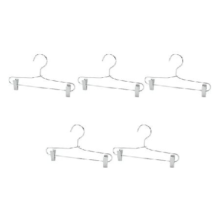 Buksebøjler med clips, skridsikre nederdelsbøjler kompatible med kvinder, metal jeansbøjler 5 stk.