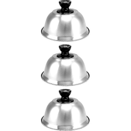 Burgerkupler 3-pak - Smeltedome i rustfrit stål til burgere