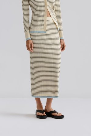 Malina - Katya maxi skirt - XL - Black Stripe
