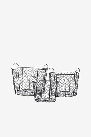 Wikholm Form - Korg Glea S/3 - Svart - Krukor & vaser - Från Homeroom