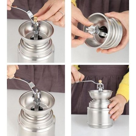 Manuell Kaffekvarn, Handtag, Rishårskvarn, Bönkvarn, Bönkvarn, Rostfri Kryddnötskvarn, Kontor, Hem |