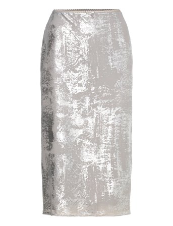 Nmlucia Nw Mesh Midi Skirt Jrs Fwd Grey NOISY MAY