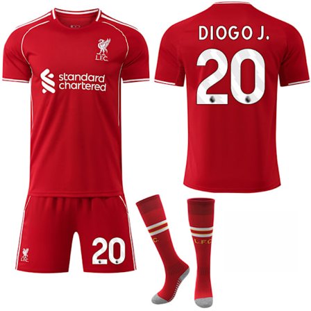 Hot 2025 Liverpool FC 2025-2026 Diogo Jota Hjemmedrakt med sokker Med sokker Med sokker