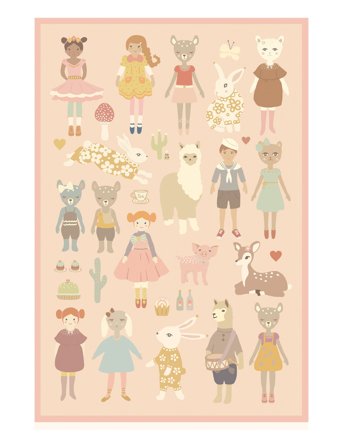 Majvillan Majvillan Wallstickers - Multi/patterned - A4