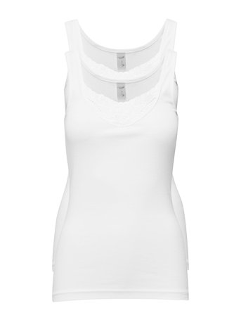 Missya Lace Wide Strap 2 Pack - White - 44