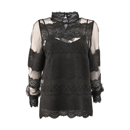Twinset, Blouse MIINTO-ae 2c 700f 82a 6402ac 1a 1 Czarny, Kobieta, Rozmiar: M