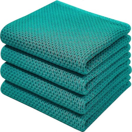 6-pakning 100% Bomull Frotté Kjøkkenhåndklær Oppvaskhåndkle med Hengekrok