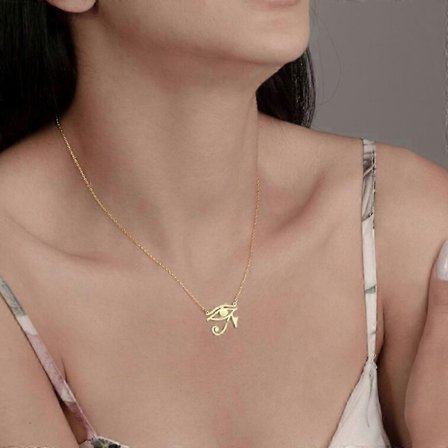 Tagula Forntida Egypten Ra-øye Halskjede Kvinner Rustfritt Stål Vintage Egyptisk Horus Amulett Anheng Smykker Vennskapsgaver