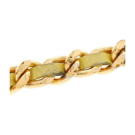 Chanel Vintage Pre-owned Bracelet , Geel , Dames , Maat: ONE Size Vintage Sieraden