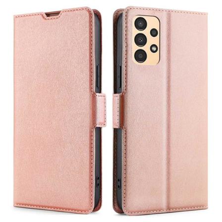 Skalo Samsung A13 4g Ultratunn Premium Plånboksfodral - Rosa Rosa