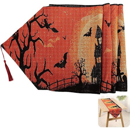Halloween bordsduk, Halloween dekoration bordslöpare, hem ta