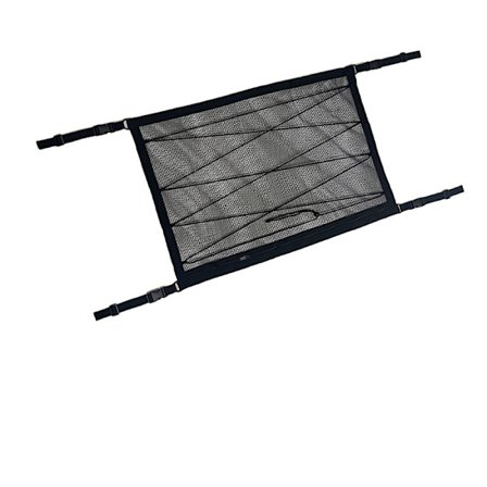 70*50cm Bil Oppbevaringsnett, Universell Bil Takpose med Glidelås, Svart
