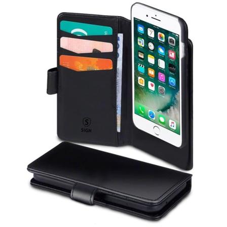 SiGN Pungetui 2-i-1 til iPhone 7/8 Plus - Sort Black