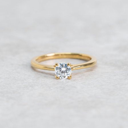 Akleja, 18K Gelbgold : Diamanten - Laborgezüchtet, Karat - 0.50 kt