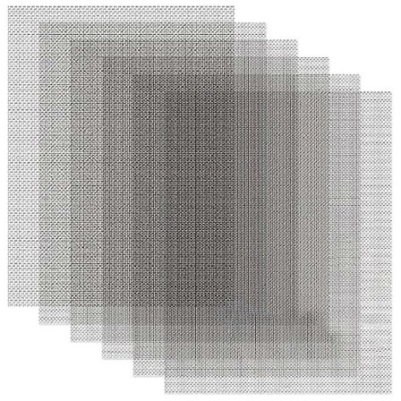 6 st 30x21cm Trådnät, 20 Mesh Rostfritt Stål Nät, Rostfritt Metallnät Skärm för DIY Projekt, Ventil, Filternät, Trädgård