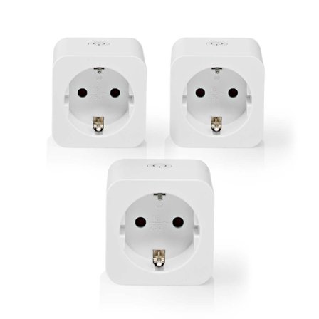 Nedis SmartLife Smart Plug Wi-Fi Tehomittari 3680W Valkoinen -