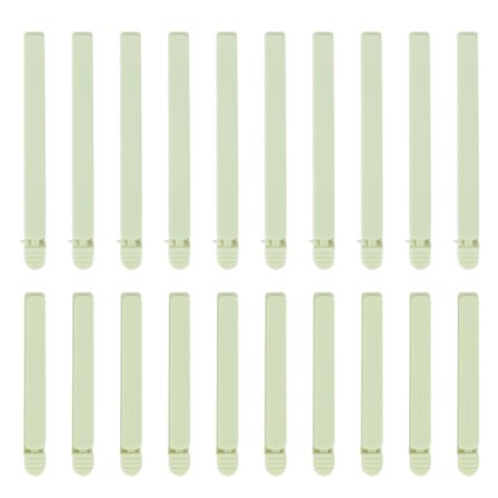 20 stk. Bærbare Mat Snack Pose Forseglingsklemmer Kjøkken Oppbevaringsforsegler Verktøy Grønn