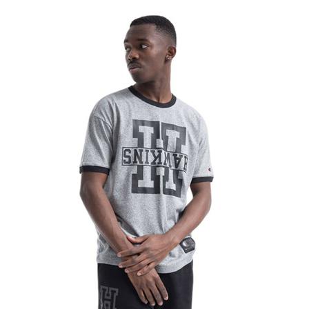 Champion, Koszulka Hawkins High T-Shirt 217756 Em 525 Szary, Mężczyzna, Rozmiar: L