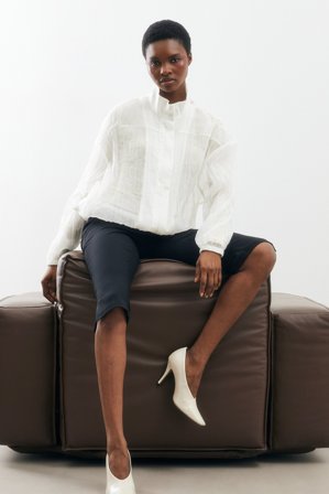 NA-KD Bomber transparent - Bombers - Blanc - EU 40