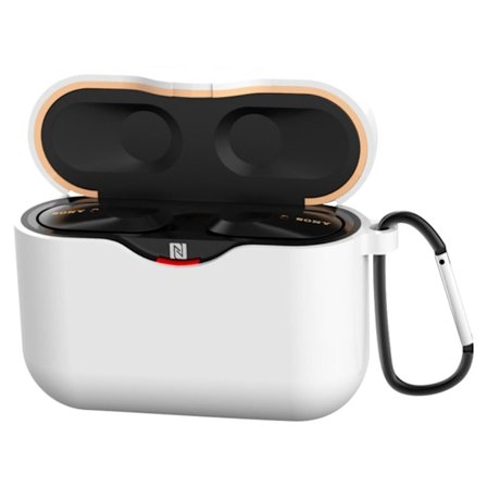 Sony WF-1000XM3 holdbar silikone etui - Hvid