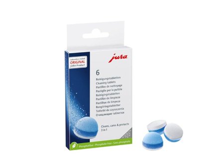 JURA 3-Phasen-Reinigungs- tabletten, 6 Stück