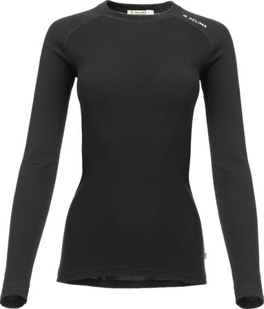 Aclima WarmWool Crew Neck Woman Women base layer tops Black M