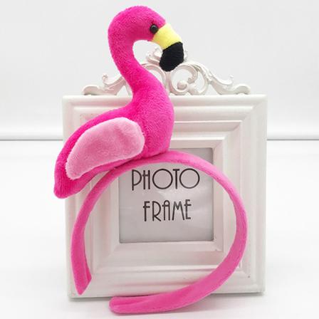 Flamingo Headband Costume Animal Headdress Lapset Aikuiset Photo Pr Rose red