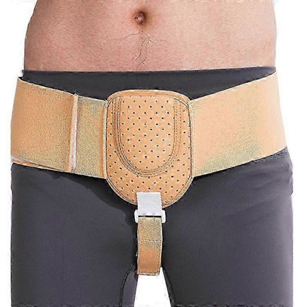 Brokkbelte for menn Brokkstøtte for lyske, venstre eller høyre side, justerbar midjestropp, lyskebandasje for menn for smertelindring og restitusjon