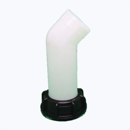 1000L Trädgårdstank Koppling 2'' Förlängningsavloppsventstillbehör, Slangkran, Dedikerad Avloppsrör Lämplig för IBC-tank