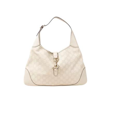 Gucci Vintage, Pre-owned Leather gucci-bags Wit, Dames, Maat:ONE Size