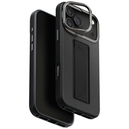 Uniq Heldro Pro Magclick -latauskotelo iPhone 17 Pro Maxille - musta