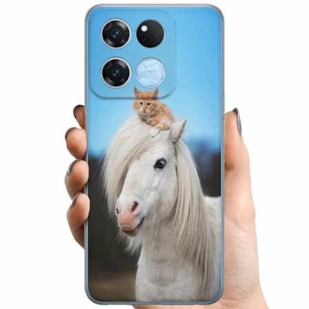 Oneplus Ace Racing Tpu Mobilskal Häst & Katt