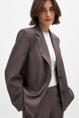 NA-KD Oversize-Blazer - Taillierter Blazer - Braun - EU 36