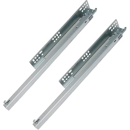 Lådaskjut, undermonterad Dold Själv Mjuk Stäng Underdold skåpmöbler Lådlöpare (10 tum)