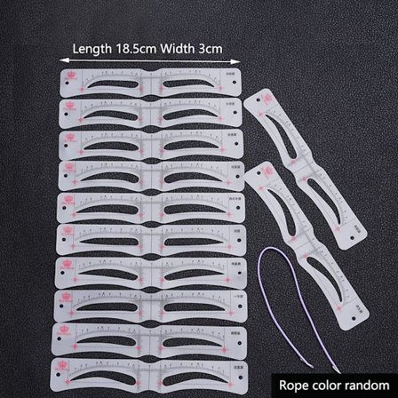 Øjenbryn Stencil Grooming Shaper Skabelon 1 1