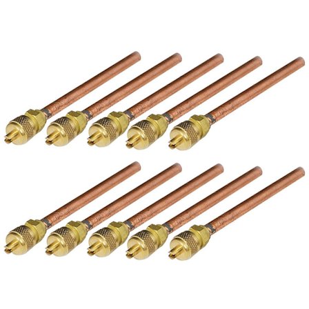 10 st Service-/Åtkomstventil 1/4" SAE x 1/4" OD x 2,75" Stamkärna & Kärnborttagare1v fL Ft