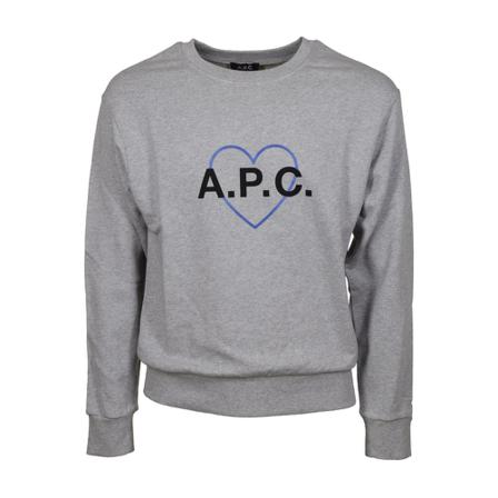 A.p.c. - Tröjor - Grå - Herr - Storlek: S, Herr, Storlek: S