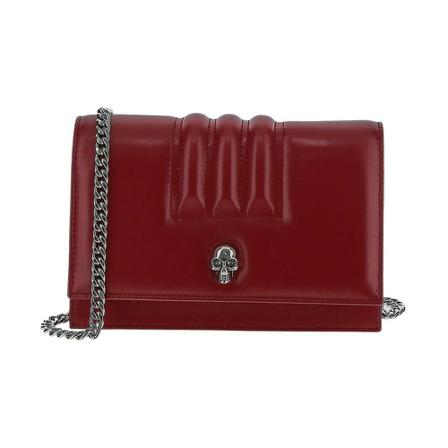 Alexander McQueen Skull Shoulder Tas , Rood , Dames , Maat: ONE Size Schoudertassen